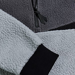 Houlton Half Zip Fleece für Herren - Grau/Dunkelgrau