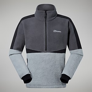 Houlton Half Zip Fleece für Herren - Grau/Dunkelgrau
