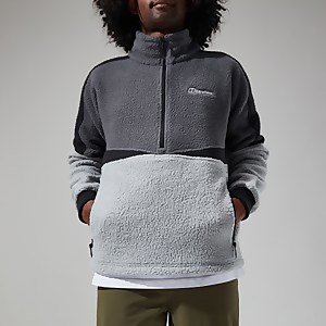 Houlton Half Zip Fleece für Herren - Grau/Dunkelgrau