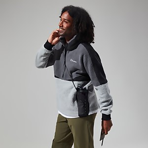 Houlton Half Zip Fleece für Herren - Grau/Dunkelgrau