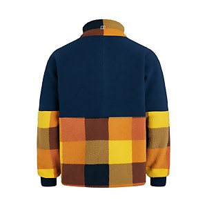 Men's Houlton Half Zip Fleece - Brown / Blue