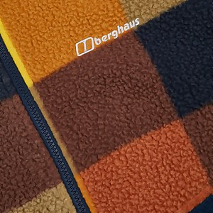 Men's Houlton Half Zip Fleece - Brown / Blue