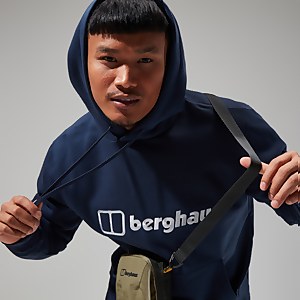 Men's Logo Hoody Dark Blue - XS