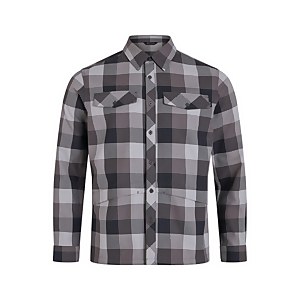 Men's Skawton Long Sleeve Shirt - Black / Grey
