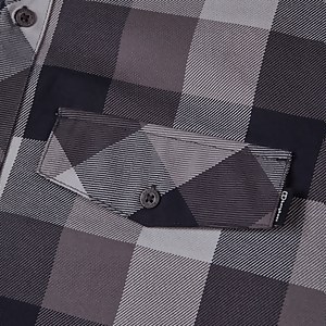 Men's Skawton Long Sleeve Shirt - Black / Grey
