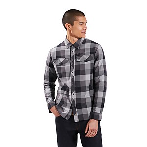 Men's Skawton Long Sleeve Shirt - Black / Grey