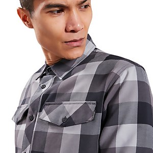 Men's Skawton Long Sleeve Shirt - Black / Grey