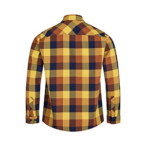 Skawton Long Sleeve Shirt für Herren - Dunkelblau/Braun