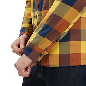 Skawton Long Sleeve Shirt für Herren - Dunkelblau/Braun