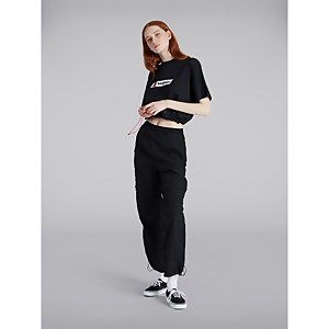 Women's Cropped Toggle Tee - Black