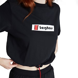 Women's Cropped Toggle Tee - Black