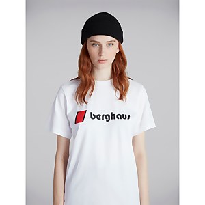 Unisex Organic Heritage Front Logo Tee - White