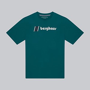 Unisex Organic Heritage Front Logo Tee - Dark Green - XS