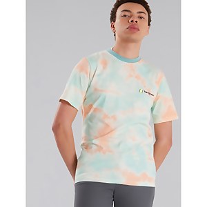Unisex Heritage Front & Back Logo Tee - Pink / Light Blue