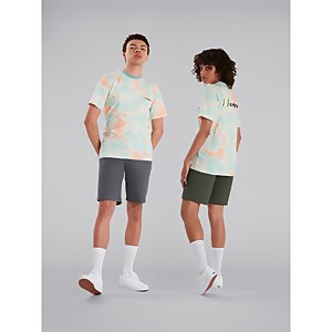 Unisex Heritage Front & Back Logo Tee - Pink / Light Blue - XS