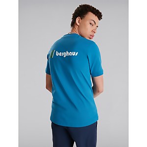 Unisex Heritage Front & Back Logo Tee - Blue