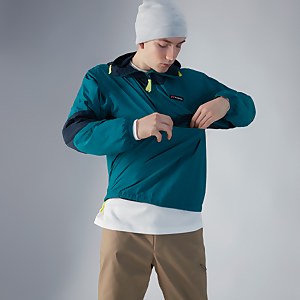 BERGHAUS CO-ORD WIND WP HZIP AM DKGRN/DKBLU