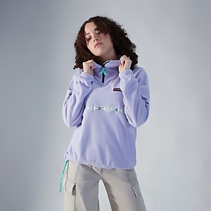 Women's Oversized Aztec Half Zip Fleece - Purple