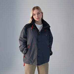 Unisex Mayeurvate Waterproof Jacket - Grey / Black