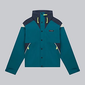 Unisex Mayeurvate Waterproof Jacket - Green / Blue - XS