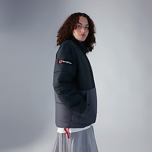 Unisex Selapass Insulated Half Zip Jacket - Black / Grey