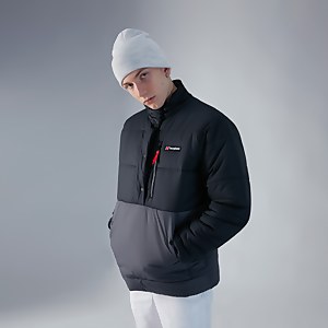 Unisex Selapass Insulated Half Zip Jacket - Black / Grey