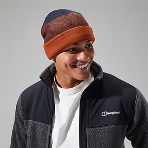 Unisex Kingstun Beanie Dark Blue/Brown - ONESZ