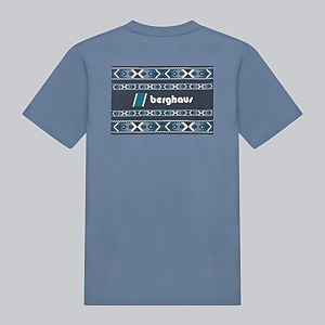 Unisex Aztec Block T-Shirt - Blue