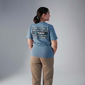 Unisex Aztec Block T-Shirt - Blue