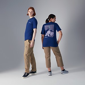 Unisex Kanchenjunga Static T-Shirt - Blue