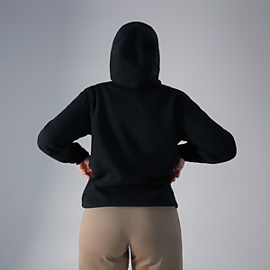 Unisex Heritage Small Logo Hoody - Black