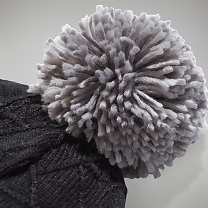 Unisex Ipomea Beanie - Black/Grey