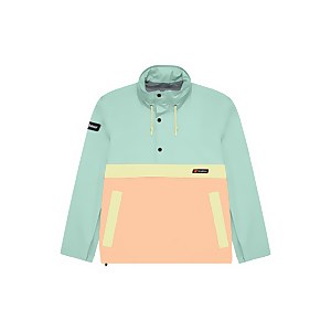 Unisex Ski Smock 86 Waterproof Jacket - Pink / Turquoise / Green - XS