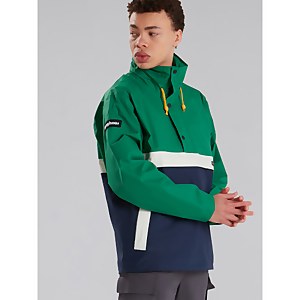 Unisex Ski Smock 86 Waterproof Jacket - Green / Blue / Grey