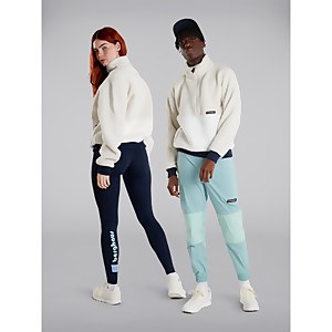 Unisex Polar Fleece 90 Half Zip Fleece - Grey / Natural