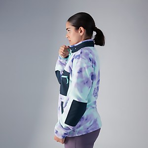 Unisex Ascent 91 Fleece- Light Purple / Turquoise