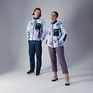 Unisex Ascent 91 Fleece- Light Purple / Turquoise