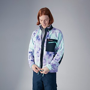 Unisex Ascent 91 Fleece- Light Purple / Turquoise