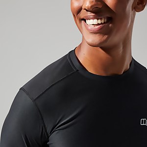 Men's 24/7 Tech Tee Long Sleeve Crew - Black