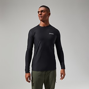 Men's 24/7 Tech Tee Long Sleeve Crew - Black