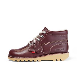 Adult Unisex Kick Hi Leather Dark Red - 3