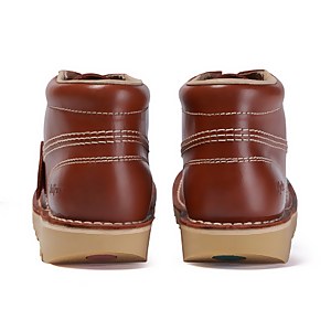 Adult Unisex Leather Kick Hi Dark Tan