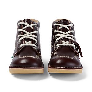 Adult Unisex Leather Kick Hi Dark Red