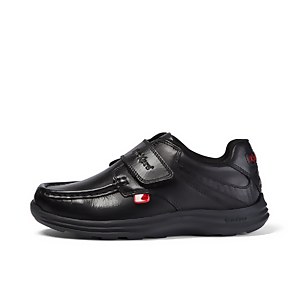 Junior Boys Reasan Strap Leather Black - 12.5