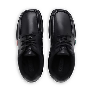 Junior Boys Fragma Lace Leather Black