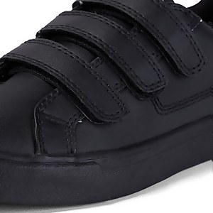 Junior Unisex Tovni Trip Leather Black