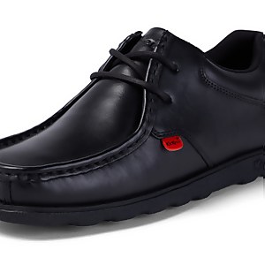 Youth Mens Fragma Lace Leather Black