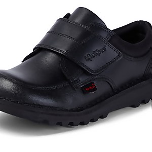 Junior Boys Kick Lo Scuff Leather Black
