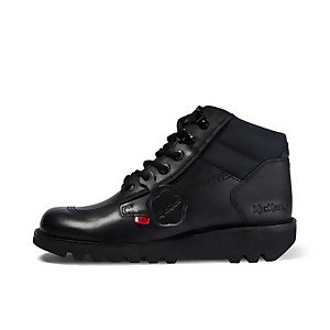 Adult Mens Kick Hi Flex Leather Black - 6