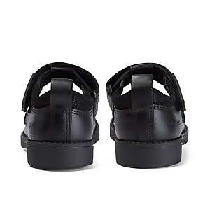 Infant Girls Lachly T Bar Leather Black